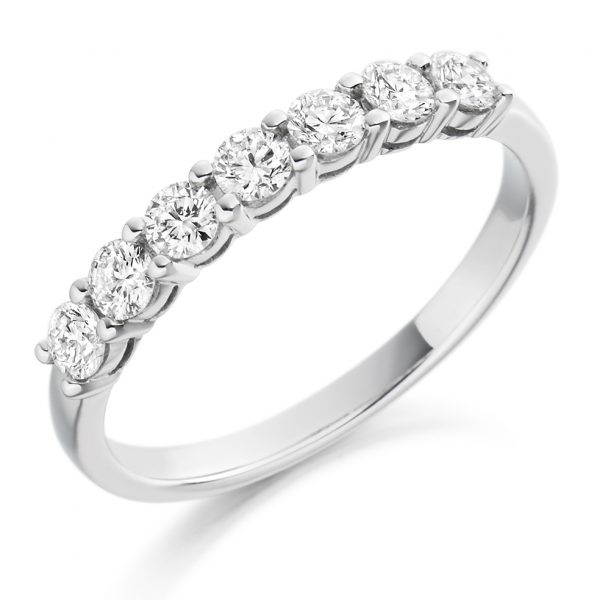 diamond half eternity ring