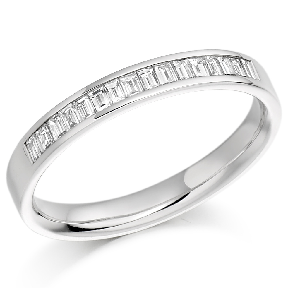 9ct White Gold Half Eternity Diamond Ring - Northumberland Goldsmiths
