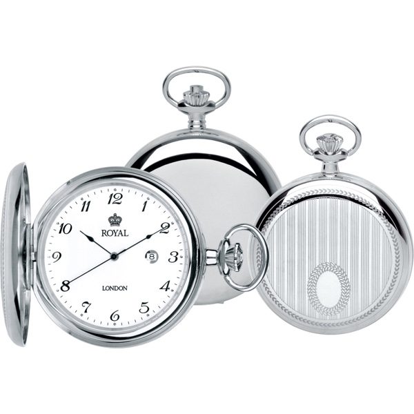 stainless steel pocket watch