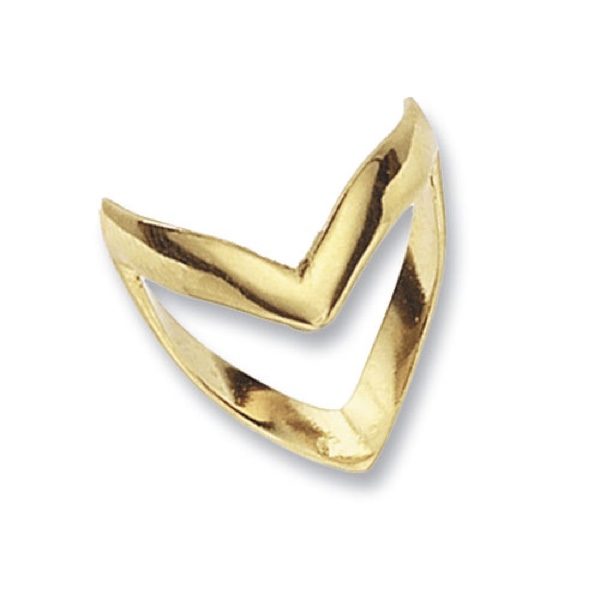 9 carat gold wishbone ring