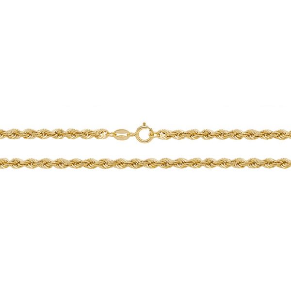 9 Carat Yellow Gold Rope Chain