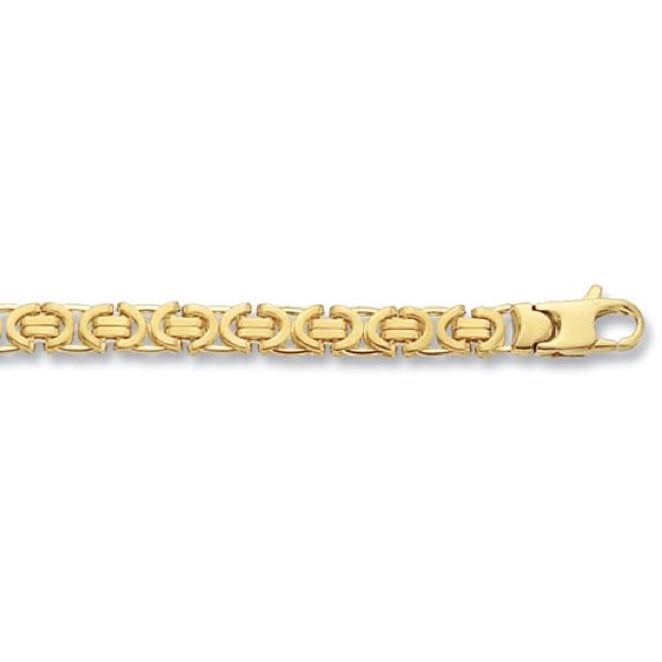 9 Carat Yellow Gold Byzantine Chain