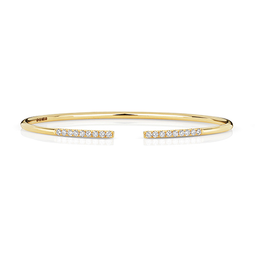 18 carat yellow gold diamond bracelet