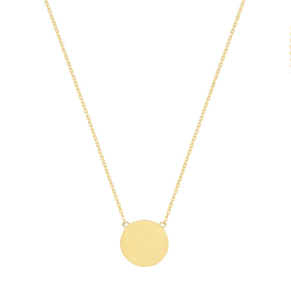 9 Carat Gold Disc And Chain