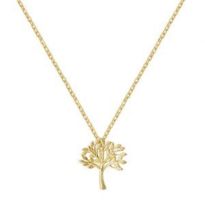 9 Carat Yellow Gold Ladies Tree Of Life Necklace