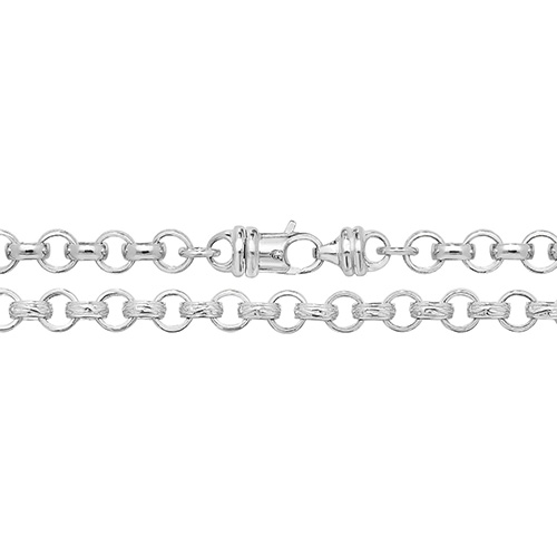 Silver Round Belcher Chain