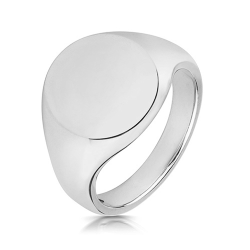mens large oval signet ring