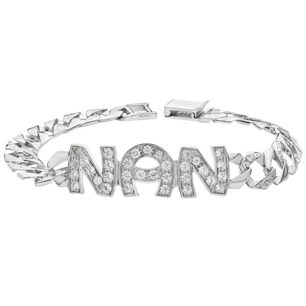 sterling silver nan cz bracelet