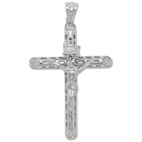 sterling silver large crucifix