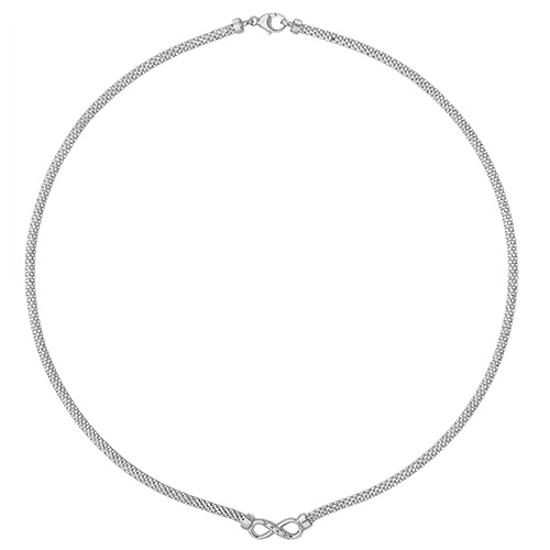 sterling silver infinity necklet