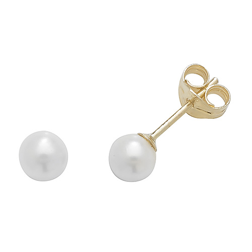 9 carat gold pearl earrings