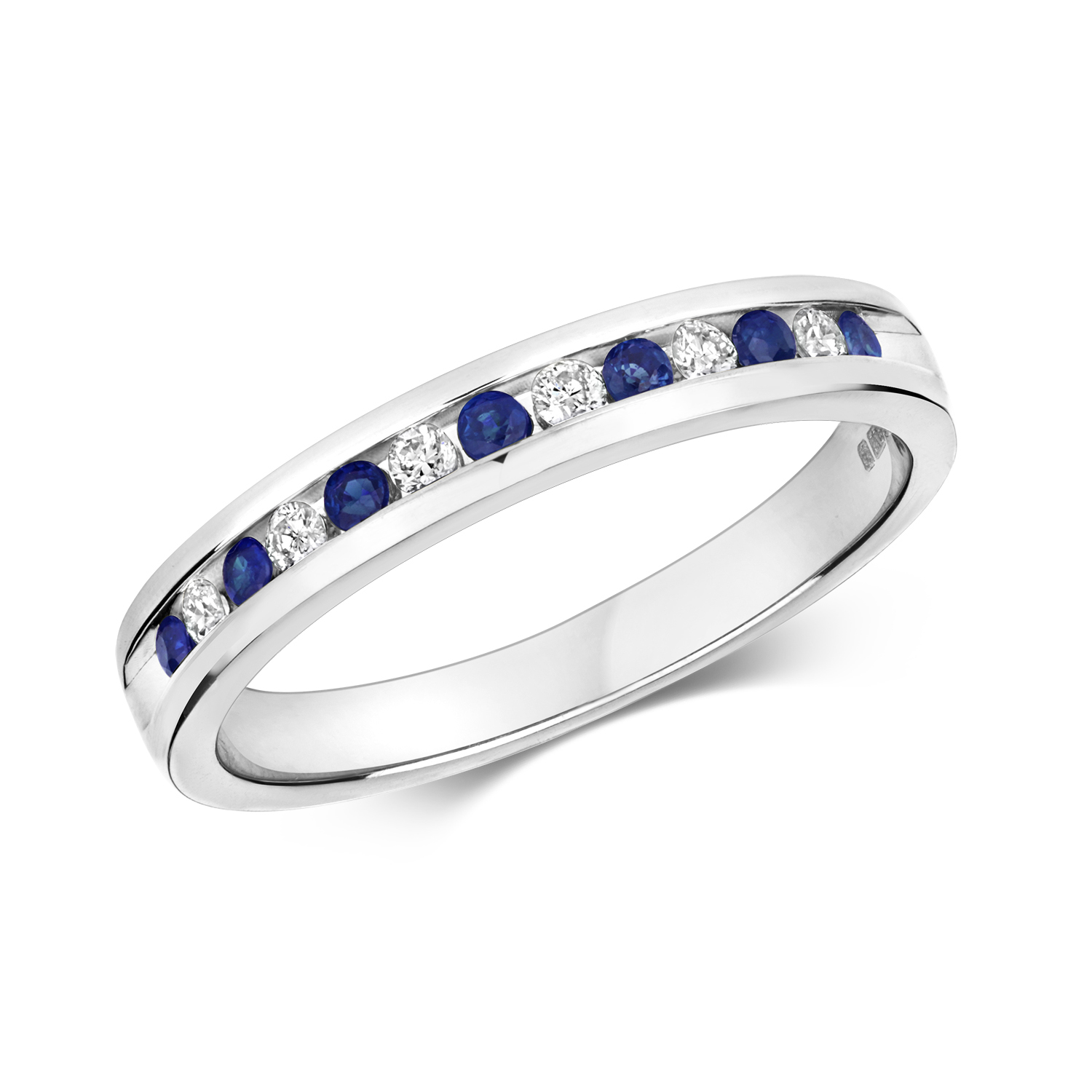 Crown 18kt White Gold Sapphire Eternity Ring — Annoushka US