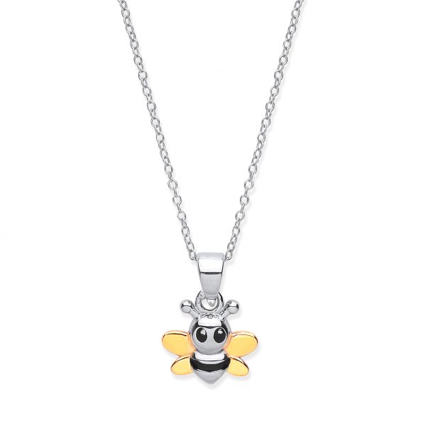 sterling silver bee pendant and chain