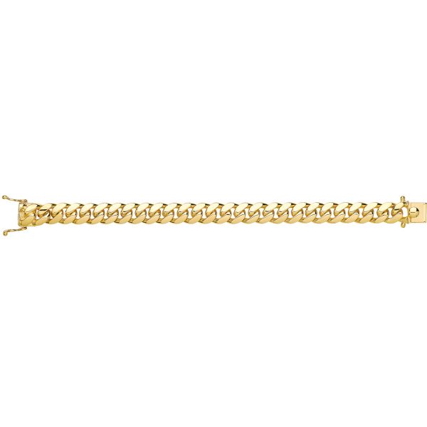 9 carat gold solid cuban bracelet