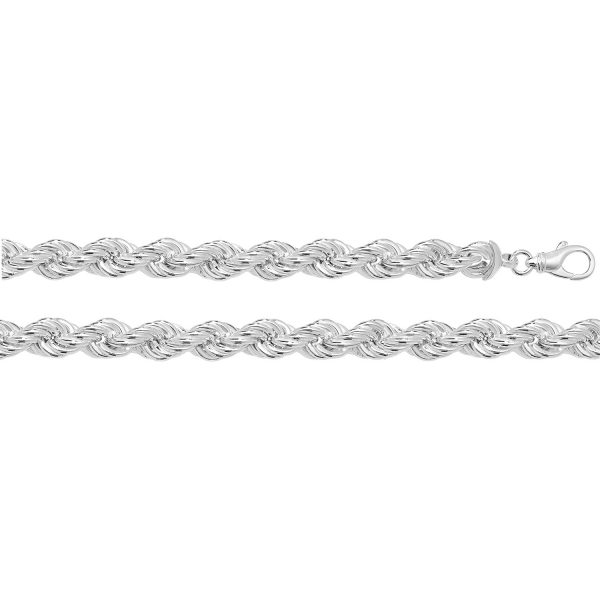 sterling silver rope bracelet
