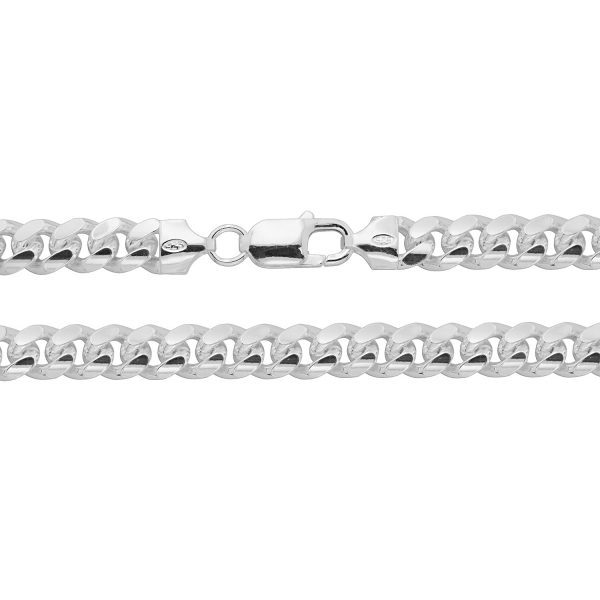 sterling silver cuban chain necklace