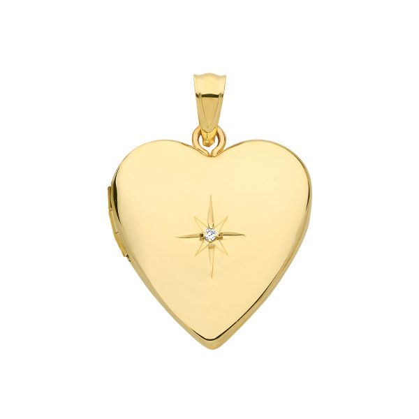 9 carat gold heart locket