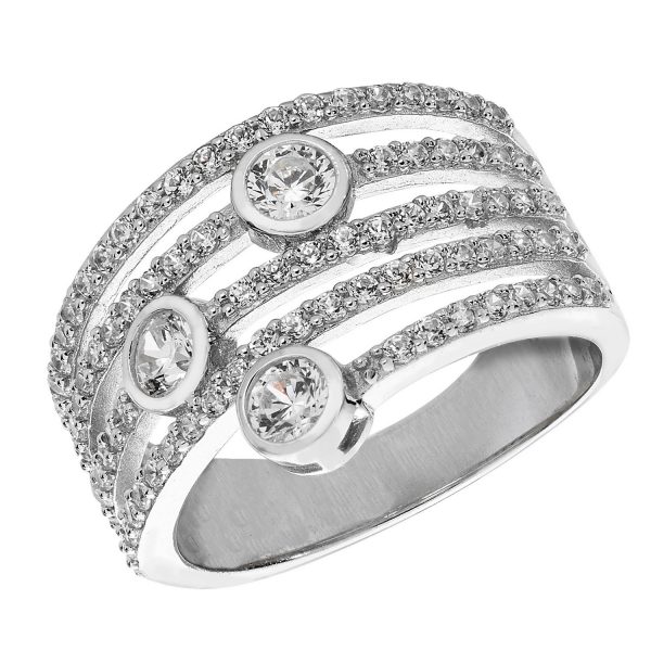 streling silver cz ring