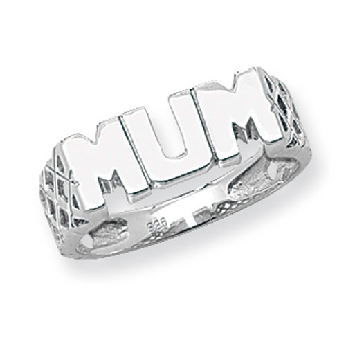 silver mum ring