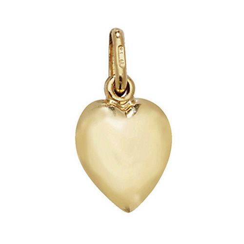 9ct Yellow Gold Heart Charm