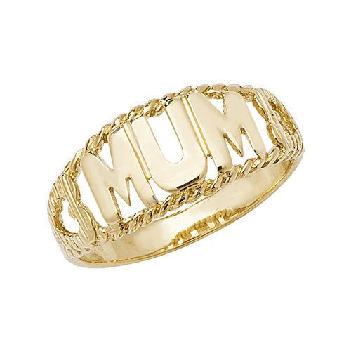 9 carat yellow gold mum ring