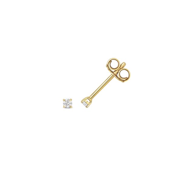 9 carat gold diamond stud earrings