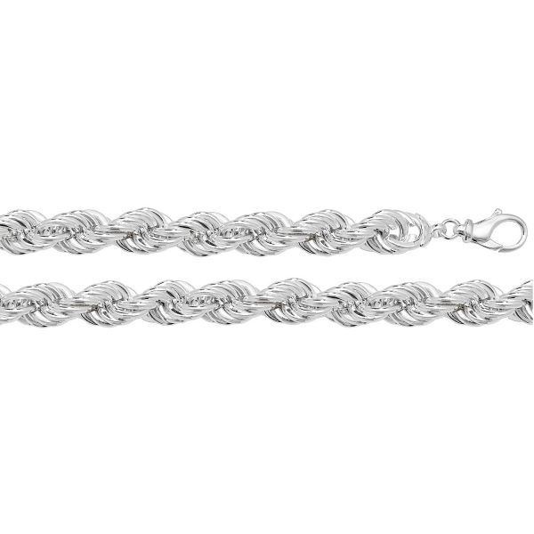 sterling silver large rope chain