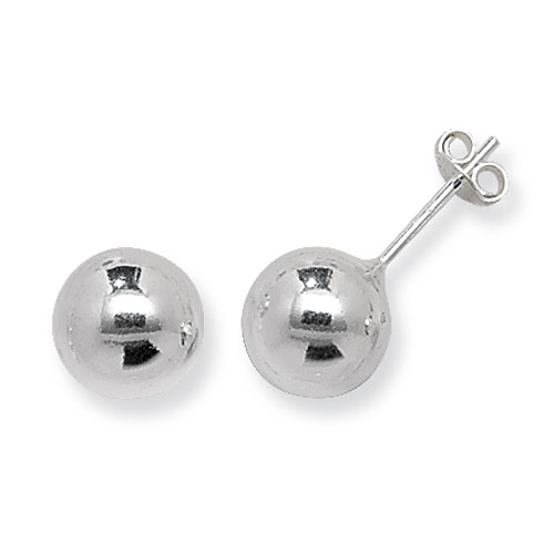 sterling silver 10mm stud earrings