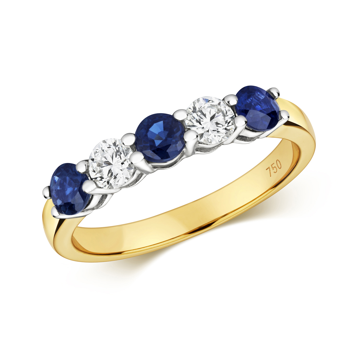 Diamond And Sapphire Eternity Ring - Northumberland Goldsmiths