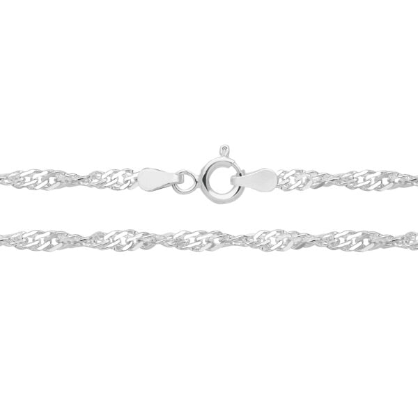 sterling silver singapore chain anklet