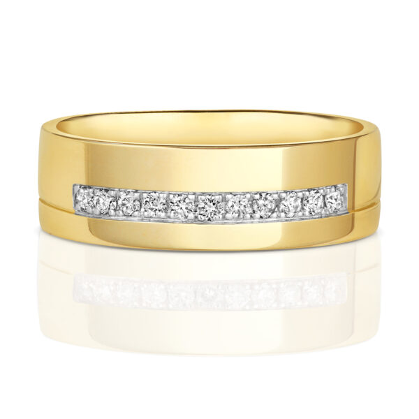 9 carat diamond wedding band ring